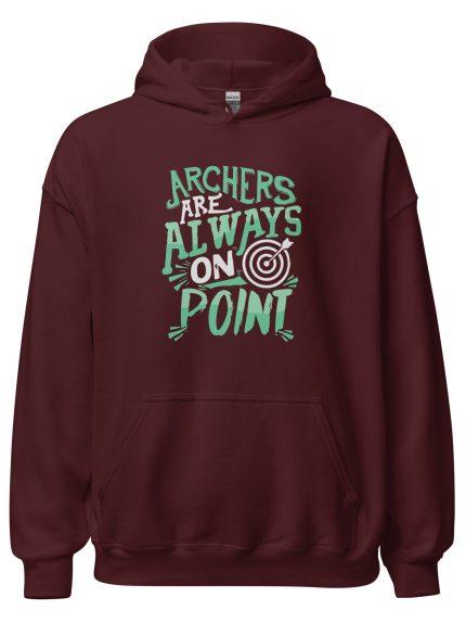 Archers always on Point sudadera con capucha