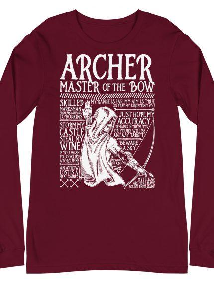 Master of the Bow camiseta manga larga mujer